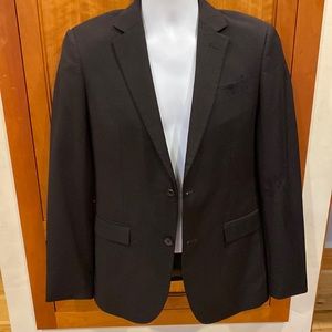 Mens Egara Black Sport Coat 36 Reg Extreme Slim Fit